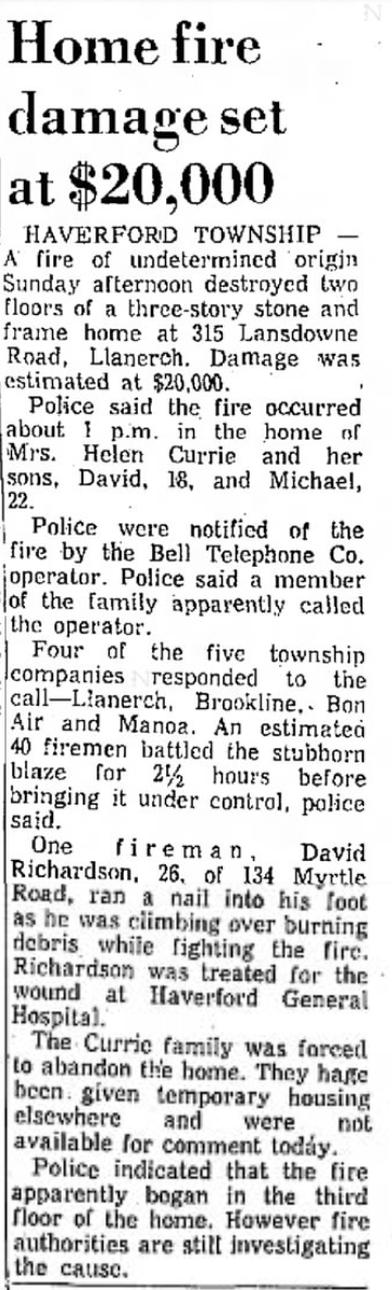 315 Lansdowne burnt in 1972